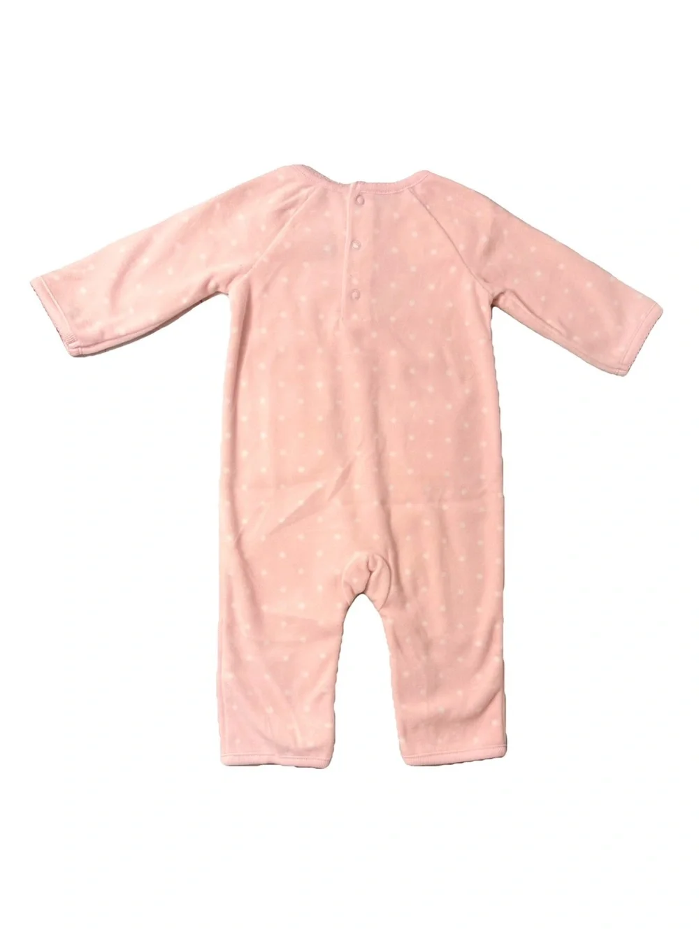 Carter's Light Pink Polka Dot Infant One-Piece with Animal Face